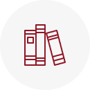 Icon of three upright books.